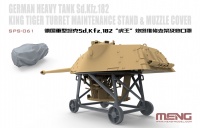 Turret maintenance stand & muzzle cover for german Tiger II Tank - 1/35