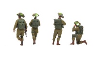 IDF modern Infantry Set - 4 Figures - 1/35