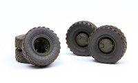 GAZ-233014 STS Tiger - Sagged Wheel Set for russian Armored High-Mobility Vehicle - 1:35