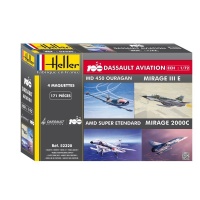 Coffret 100 ANS Dassault Aviation - 4 model kits - 1/72