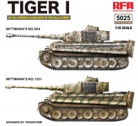 Tiger I Ausf. E - frühe Produktion mit kompletter Inneneinrichtung & Klarteilen - 1:35