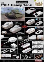 US Heavy Tank T1E1 - 3in1 - Black Label - 1/35