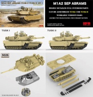 M1A2 SEP Abrams Tusk I / Tusk II - US Main Battle Tank - 2in1 - with full interior - 1:35