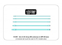 US Army MS Antennen für MP-48 Antennenhalterung - 1:16