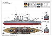 SMS Schleswig-Holstein - Schlachtschiff - 1908 - 1:350