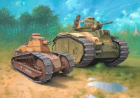 Char. B.1 bis & Renault FT-17 - 1:76