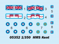 HMS Kent - Britischer schwerer Kreuzer - 1:350