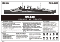 HMS Kent - Britischer schwerer Kreuzer - 1:350