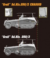 Sd.Kfz. 250/3 - GREIF - Rommel's Command Half-Track - Sd.Kfz. 250/Z - 2in1 - 1/35