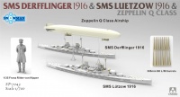 SMS Derfflinger & SMS Luetzow - 1916 & Q-Class Zeppelin - Limited Edition - 1/700