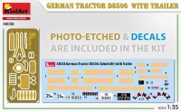 D8506 German Tractor with Trailer - 1/35