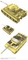 Tiger I - Early Production with full Interior - Kursk - 1/48