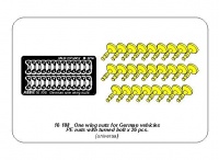 One wing nuts for German vehicles PE nuts with turned bolt x 26 pcs - 1/16