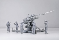 German 88mm Gun Flak 36 - with six anti-aircraft artillery crew members - Limited Edition - 1/35