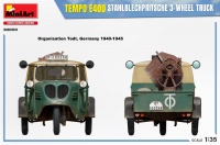 Tempo E400 Stahlblechpritsche - 3 Wheel Truck - 1/35
