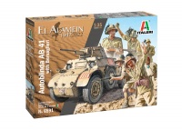 Autoblinda AB 41 with Bersaglieri El Alamein - 1/35