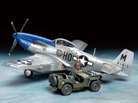 North American P-51D Mustang & 1/4 ton 4x4 light Vehicle - 1/48