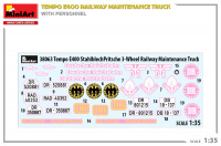 Tempo E400 Railway Maintenance Truck - with Personnel - 1/35