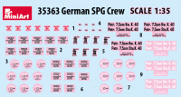 German SPG Crew - 4 Figures with Accessories - 1/35