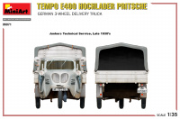 Tempo E400 Hochlader Pritsche - German 3 Wheel Delivery Truck - 1/35