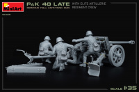 German 7,5cm Anti-Tank Gun Pak 40 - late with Crew - 1/35