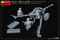 German 7,5cm Anti-Tank Gun Pak 40 - late with Crew - 1/35