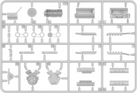 Maybach HL120 Engine for Panzer III / Panzer IV family with repair Crew - 1/35