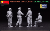 Deutsche Panzerbesatzung Charkiw 1943 - mit Resin Köpfen - 1:35