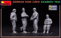 Deutsche Panzerbesatzung Charkiw 1943 - mit Resin Köpfen - 1:35