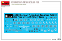 German 7,5cm Anti-Tank Gun Pak 40 - mid production with field artillery Crew - 1/35
