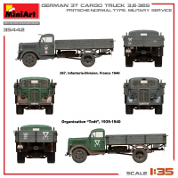 German 3t Cargo Truck - 3,6-36S - Pritsche Normal Type - Military Service - 1/35