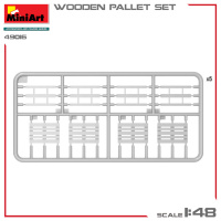 Wooden Pallet Set - 20 pcs. - 1/48