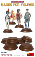 Bases for figures - 6 pcs. - 1/16 - 1/24 - 1/32 - 1/35 - 1/48