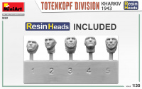 Totenkopf Division - Charkiw 1943 - mit Resin-Köpfen - 1:35