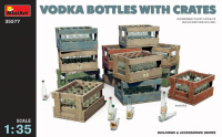 Vodkaflaschen & Holzkisten / Vodka Bottles & Wooden Crates - 1:35