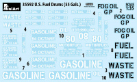 US Benzinfässer 55. Gal / US Fuel Drums - 55. Gal - 1:35