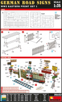 Deutsche Straßenschilder WWII Ostfront - Set 1 - 1:35