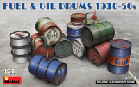 Fuel & Oil Drums - 1930s - 1950s - 1/35