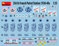 Französische Zapfsäulen 1930 - 1940er Jahre / French Petrol Station 1930s - 1940s - 1:35