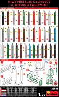 Hochdruckzylinder mit Schweißgerät und Zubehör - 1:35