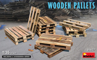 Wooden Pallet Set - 12 pcs. - 1/35