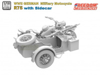 R75 with sidecar - German WWII Military Motocycle - 1/16