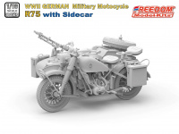 R75 with sidecar - German WWII Military Motocycle - 1/16