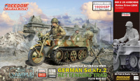 German Sd.Kfz. 2 - Kettenkraftrad - US Army captured Version - Special Edition with Figure - 1/16