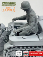 Sd.Kfz. 2 - Kettenkraftrad - Typ HK 101 - US Beutefahrzeug - Special Edition mit Figur - 1:16