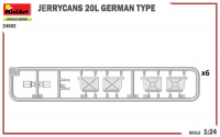 Jerrycans 20L - German Type - 1/24