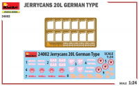 Jerrycans 20L - German Type - 1/24