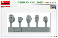 Deutsche Zivilisten / German Civilians - 1930 - 1940s - mit Resin Köpfen - 1:35