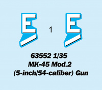 MK-45 Mod.2 (5-inch/54-caliber) Gun - 1/35