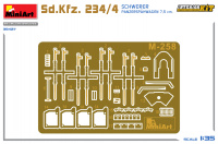 Sd.Kfz. 234/4 Schwerer Panzerspähwagen with 7,5cm gun - with full interior - 1/35